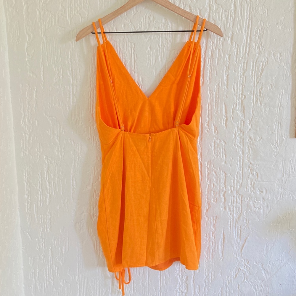 Vici Bright Orange Mini Dress Size Small - Picture 9 of 10